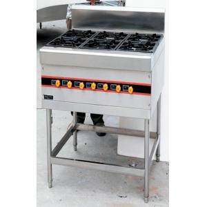 China Floor Type 40KW Commercial Gas Cooking Stove 4-8 Burner 900x800x950mm supplier
