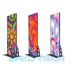 China Flat Led Poster Screen P2.5 3840Hz Smart Control Wifi 3/4G Mobile Phone APP supplier