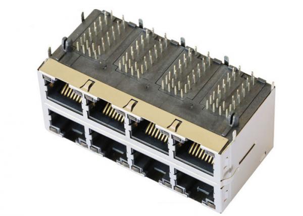 ARJM24A1-805-AA-EW2 2.5G Base-T Stacked 2X4 Port RJ45 Female Connector