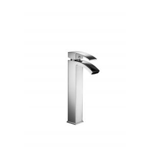 High Rise Chrome Finish Brass Basin Mixer Taps For Bathroom T8322L