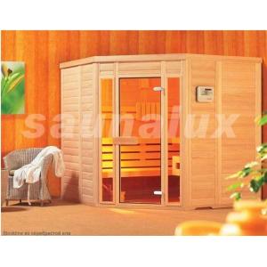 China Sala infravermelha luxuosa da sauna, sauna de canto da pessoa da madeira maciça 3 supplier