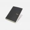 240 Pages Hardcover College Ruled Notebook Black Color Fine PU Leather Material