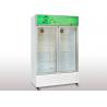 White Body Commercial Upright Refrigerator Floor Standing Glass Door Upright