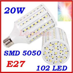 TOPIN E27 102 LED Corn Light Bulb Lamp Warm /White Light Energy Saving Ultra Bright 110V