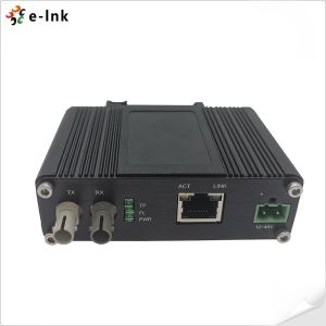 China 10BaseT de Mini Industrial al medios conector 48VDC del ST del convertidor de Ethernet 10BASE-FL supplier