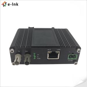 China 10BaseT de Mini Industrial ao conector 48VDC do ST do conversor dos meios dos ethernet 10BASE-FL supplier