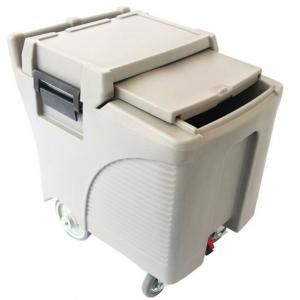 Sliding 125lb Insulated Ice Caddy , Sanitary Portable Insulated Ice Bin
