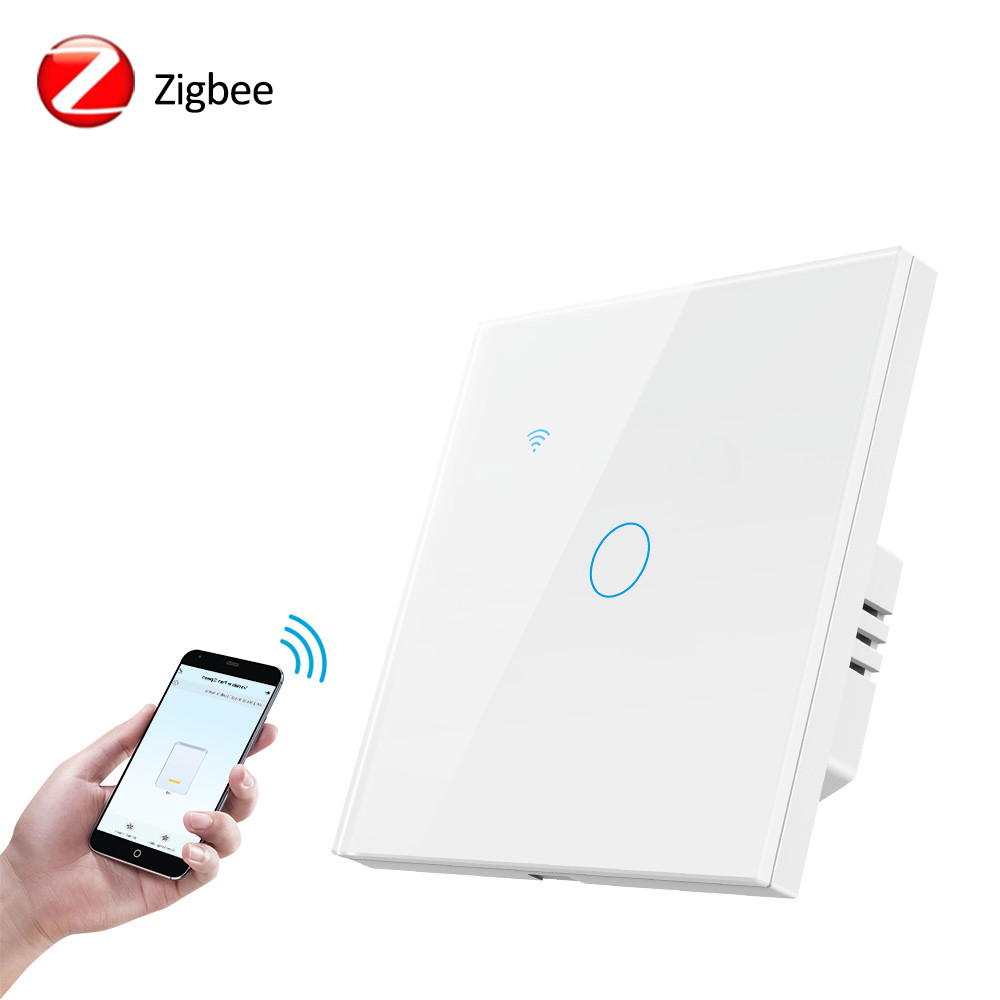 China Sincronización elegante del interruptor de la luz de la pared del tacto del interruptor AC240V del CCC ZigBee on sale