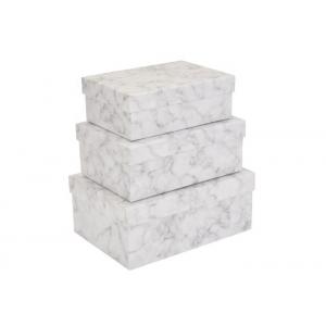 Modern Luxury Marble Gift Box , 4C Printing Cardboard Gift Boxes Recyclable