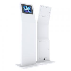 12.9" SPCC Floor Standing LCD Kiosk PC Stand Rotating Enclosure