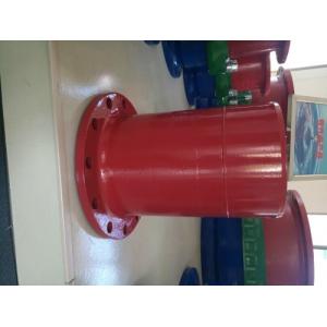 China Red Epoxy Coating Ductile Iron Flange Pipe One End Flange Other End Spigot supplier