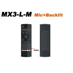 China MX3-L-M Air Fly Mouse 2.4GHz Wireless Keyboard Remote Control Somatosensory IR Learning Mic for Android TV Box supplier