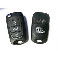China Black Hyundai Flip Remote Key HA-T005 With 46 Chip PCF7936 3 Button For Hyundai I30 on sale