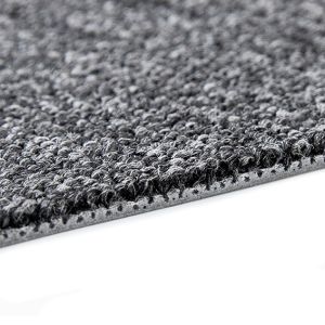 China Durable Eco-Friendly Modular Carpet Tiles with PVC Fiber Glass Backing and Tufted Textured Loop Pile wholesale
