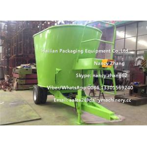 Efficient Green Animal TMR Feed Mixer , small tmr mixer With Weighting System