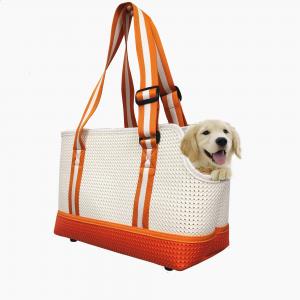 String Closure Pet Carrier Bag Size 38 * 26 * 20 Cm Food Grade EVA Material