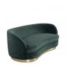 Home Living Room Sofa Vintage Luxurious Velvet Upholstery Sofa With Toe Kick In