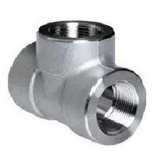 DN25 Equal Tee, Stainless Steel A182 F304 FNPT Class 6000 ASME B16.11