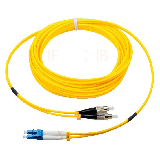 FC to LC singlemode duplex optical fiber jumper 0.2dB insertion loss corning