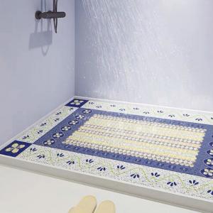 China 45CM*74CM Anti Slip PVC Floor Mat Barefoot 10MM Soft Bath Mat For Inside Bath supplier