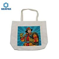 China Recycled Cotton Tote Printed Logo Foldable Canvas Bag on sale