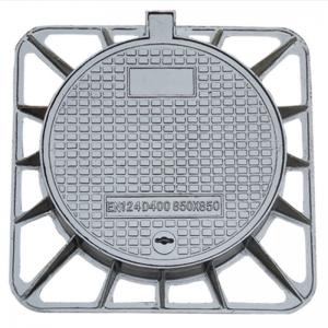 Non Corrosive Ductile Iron Manhole Cover D400 600mm For Underground Utilities