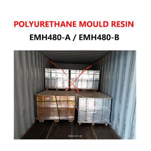 Resina de fundición de poliuretano transparente de alta resistencia a la abrasión/prepolímero EMH480-A / EMH480-B