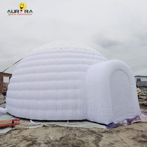 China Outdoor White Giant Inflatable Dome Tent 15m Diameter PVC For Advertising supplier