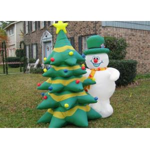 China PVC Inflatable Advertising Products Inflatable Christmas Snowman / Trees supplier