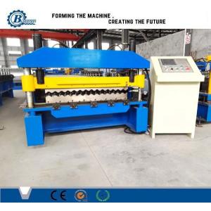 18-76-836 Galvanized Metal Roofing Panel Machine / Steel Corrugated Sheet Roll Forming Machine