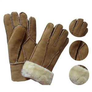 China High quality Sheepskin Shearling Warm Car Driving Gloves for Adult supplier