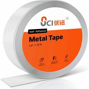 China 3m 10m Lightweight Self Adhesive Steel Tape Flexible Magnet Material OEM supplier