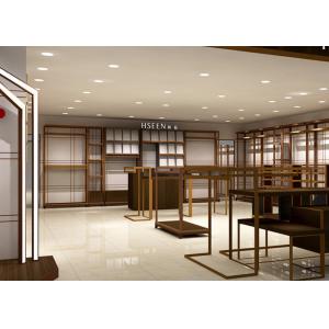 Luxury Boutiques Retail Clothing Displays Antique Copper Brush Stain Steel Material