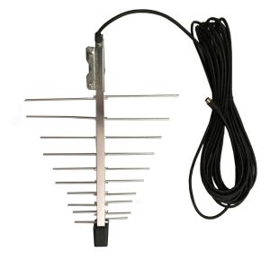 China Outdoor UHF VHF Digital TV Yagi Antenna with Amplifier and R.H.C.P Polarization Inten wholesale