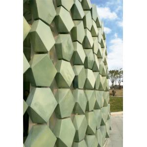 China Custom Made Shape Terracotta Facade Panels , External Rainscreen Cladding wholesale
