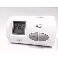 China White Smart Digital Room Thermostat With Backlight , Wireless Central Heating Control Systems on sale