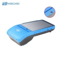 China Blue Android Handheld POS Terminal With Printer Scanner on sale