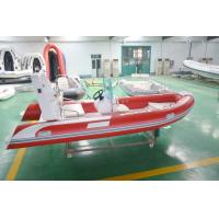 China 4.8m Semi - Rigid FRP Foldable Inflatable Boat Inflatable Fishing Boats With Certificate on sale