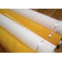 China 120T-31 Polyester Screen Printing Mesh Fabric Yellow And White With High Tension on sale