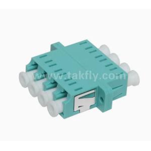 China LC Quad APC Upc 4コア フレンジ・シンプレックスとデュプレックスボディスタイル付き光ファイバーアダプター 挿入損失 ≤0.2dB wholesale