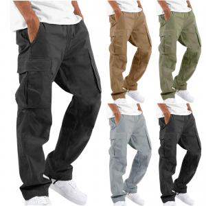                  Multi Pocket Cargo Pants for Men Custom Hiking Work Pants             