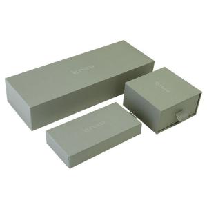 China Luxury Delicate Drawer Storage Boxes , Logo Packaging Boxes Hard Rigid supplier
