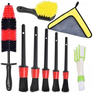 China Odm Boars Hair Brush Car Detailing Kit For Air Vent Tire supplier