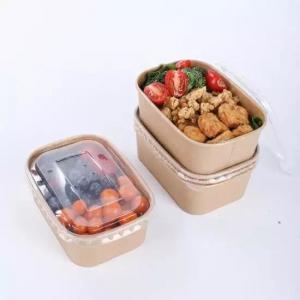 China Disposable OEM ODM Take Away Bowl Rectangle Microwavable For Salad Snack supplier