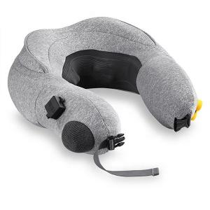 China Inflatable Travel Shiatsu Massage Pillow Convenient Folding 3 Level Kneading Massage supplier