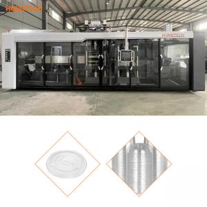 600mm Width Plastic Coffee Cup Lid Forming Machine Biodegradation Starch Material