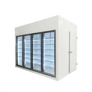 China Multi Deck Dairy Glass Door Freezer Back Load Beverage Cooler Cooling Room supplier