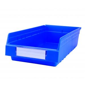 China Semi-open Front Plastic Toy Storage Crate with Foldable Shelf Eco-friendly and Durable supplier