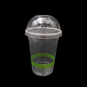 Custom Modern Disposable Plastic Drinking Cups Round 500ml