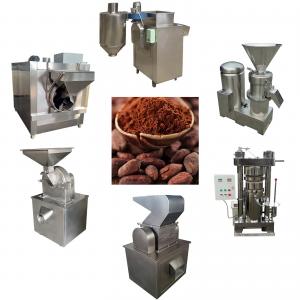 100kg/H Bean To Bar Chocolate Machine 200kg Stainless Steel Cocoa Processing Machines